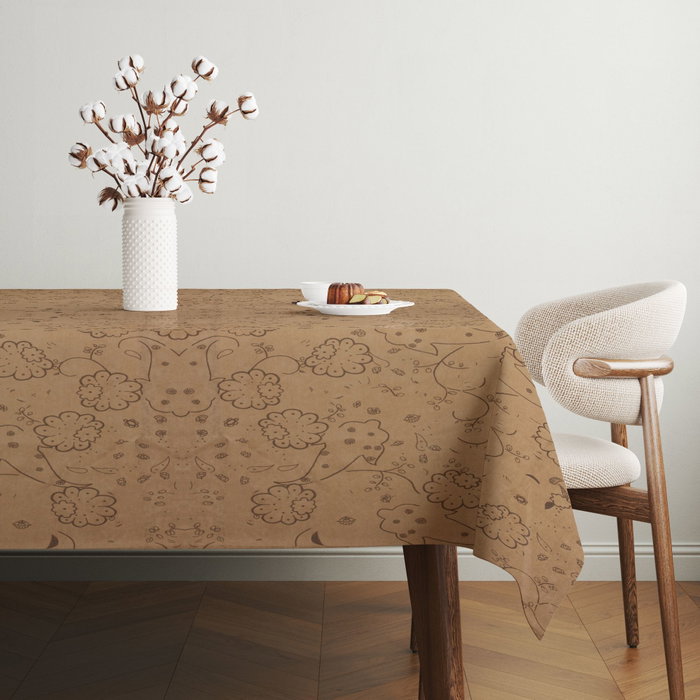 Hermia Mantel Blanco con Patrón Sutil 140 x 180 cm